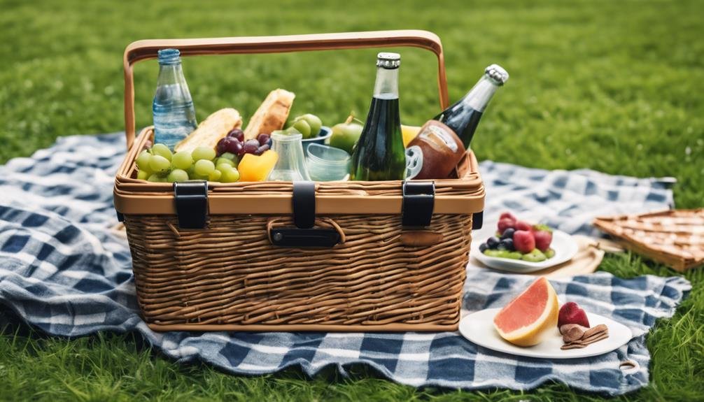 picnic basket with cooler