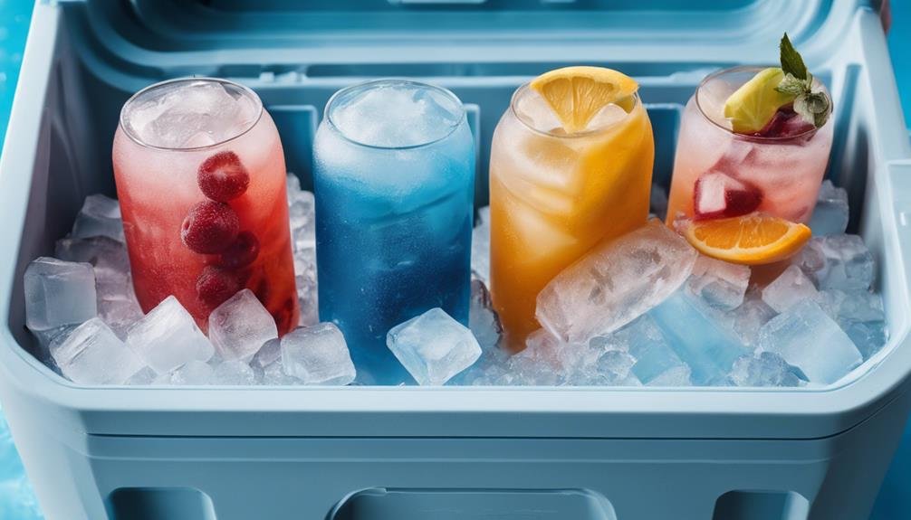 portable ice block cooler